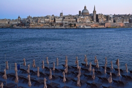 Sliema, widok na Vallettę
